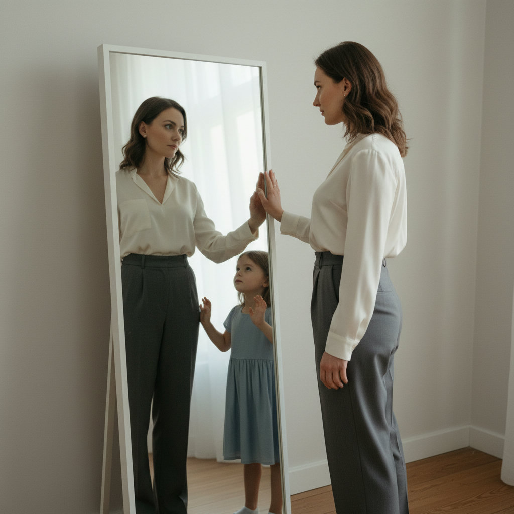 Mirror with Child Self