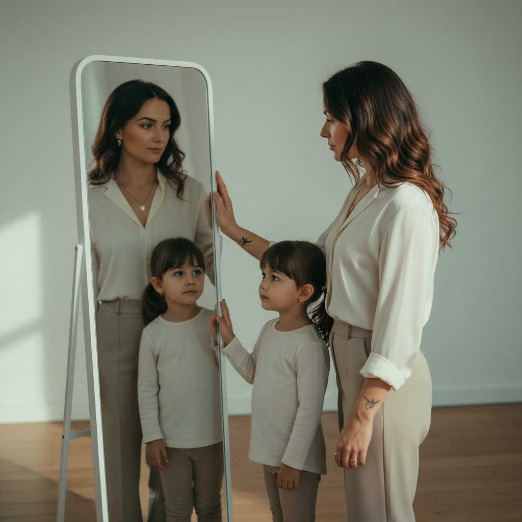 Mirror with Child Self