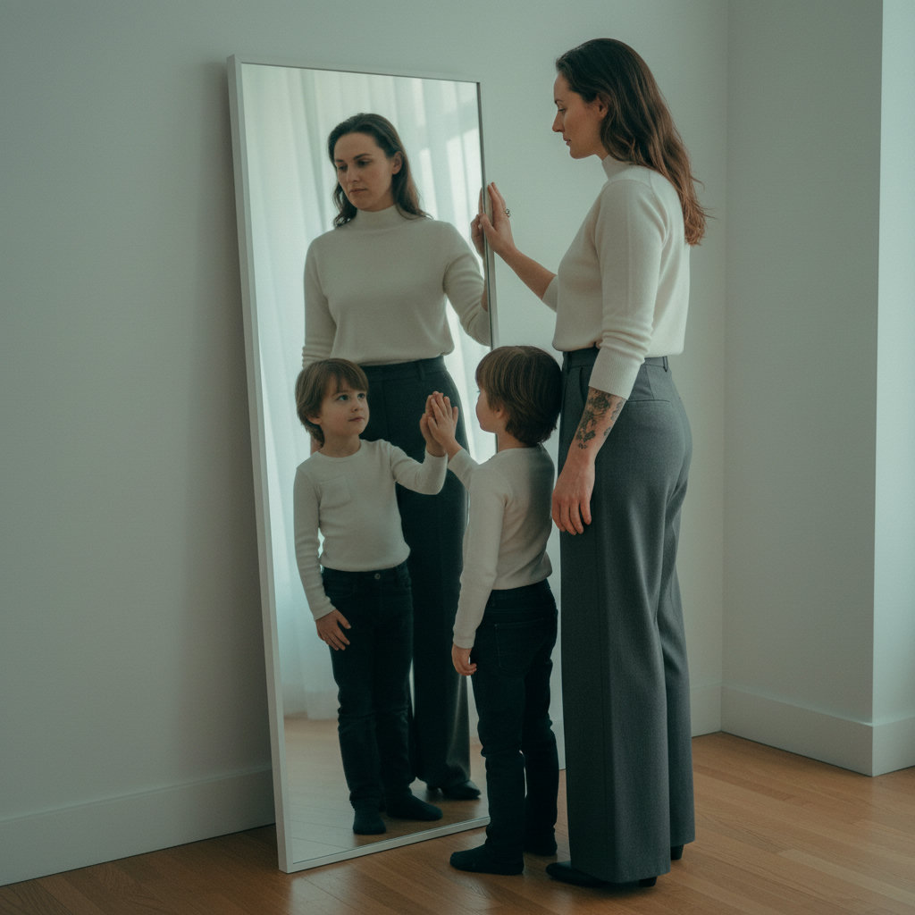 Mirror with Child Self