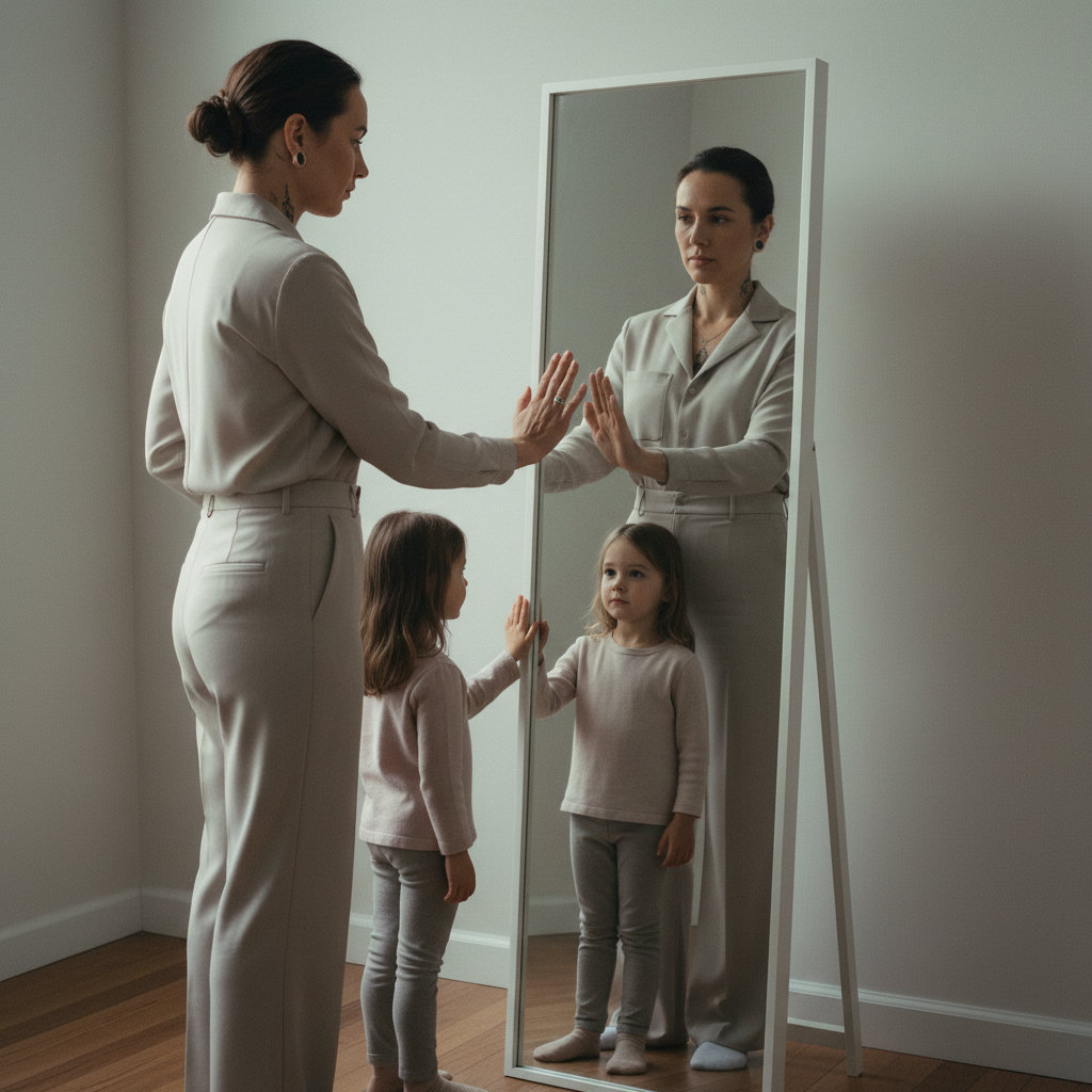 Mirror with Child Self