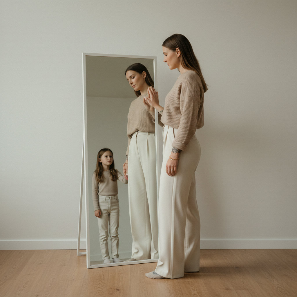 Mirror with Child Self