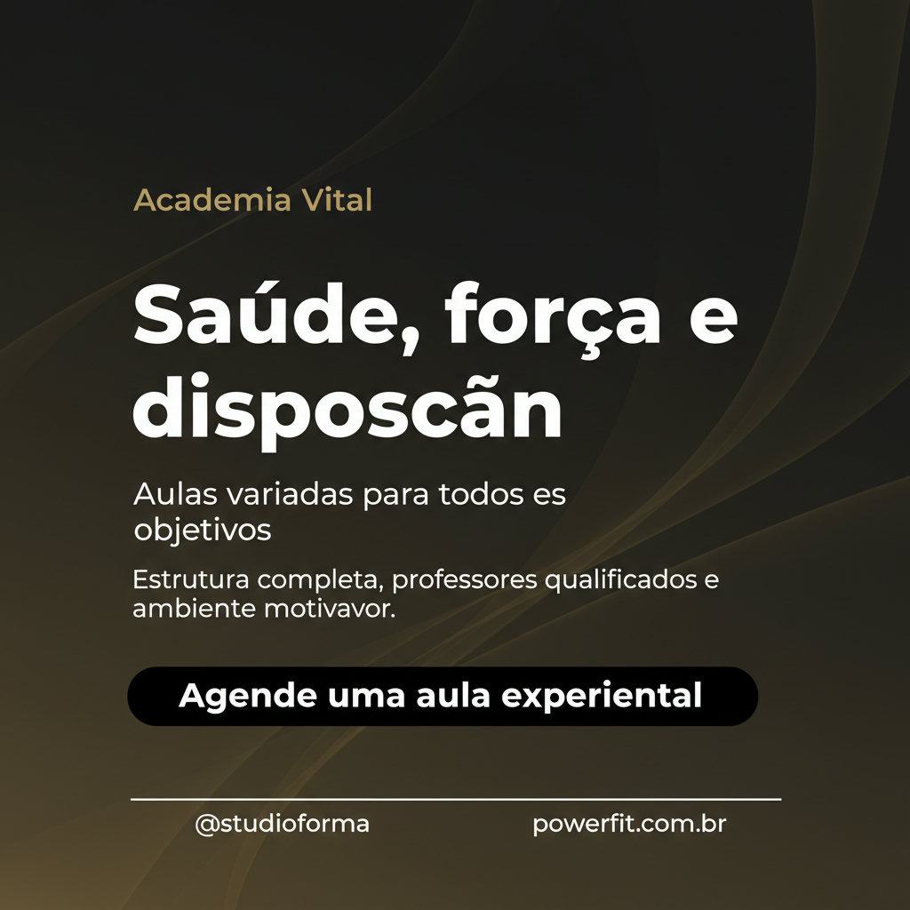 Academia - Saúde, força e disposição