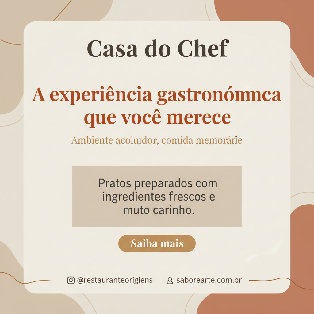Restaurante - A experiência gastronômica que você merece