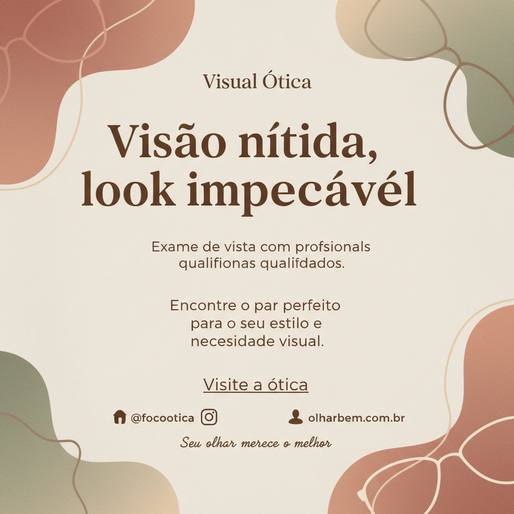 Ótica - Visão nítida, look impecável