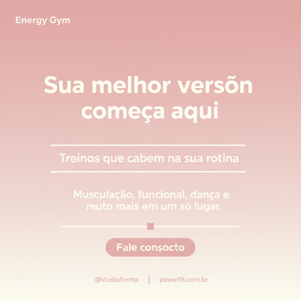 Academia - Sua melhor versão começa aqui