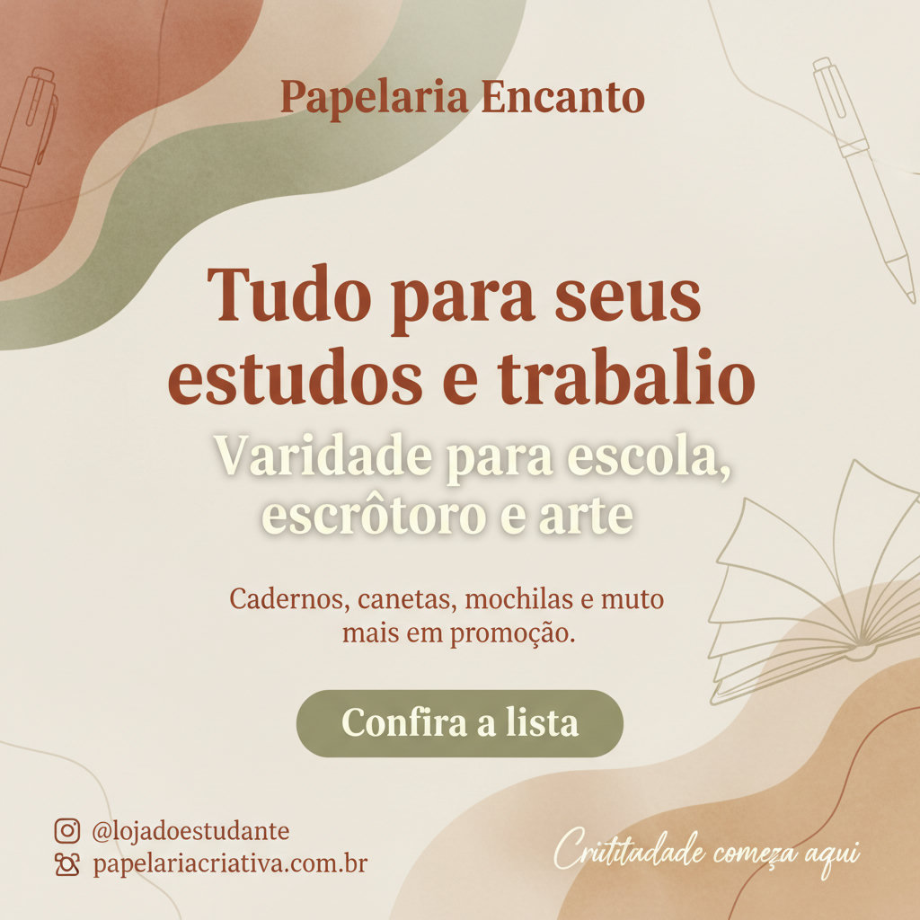 Papelaria - Tudo para seus estudos e trabalho
